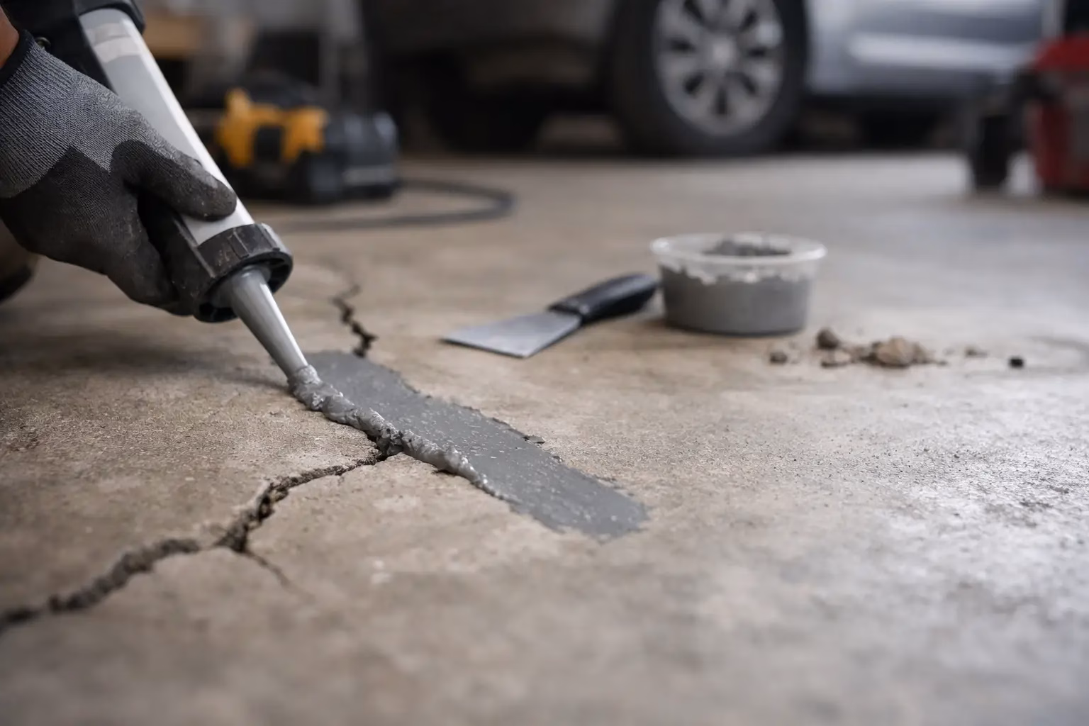 Concrete Crack Repair for Stronger Garage Floors