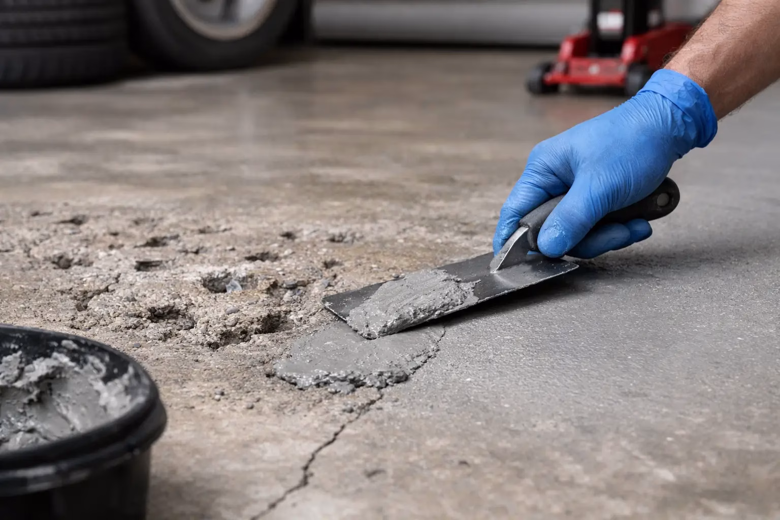 Garage Floor Pitting Repair That Really Lasts