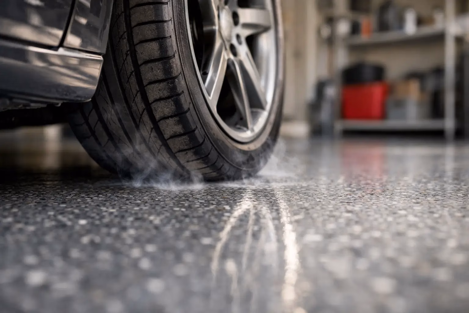 Can Epoxy Withstand Hot Tires in Your Garage?