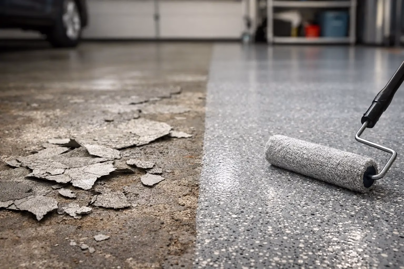 Why Garage Coatings Peel and What Stops It