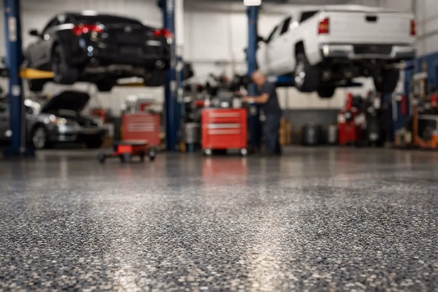 Best Flooring for Auto Shops That Work Hard