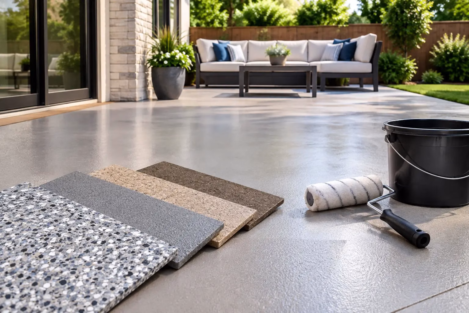 Patio Concrete Coating Options That Last